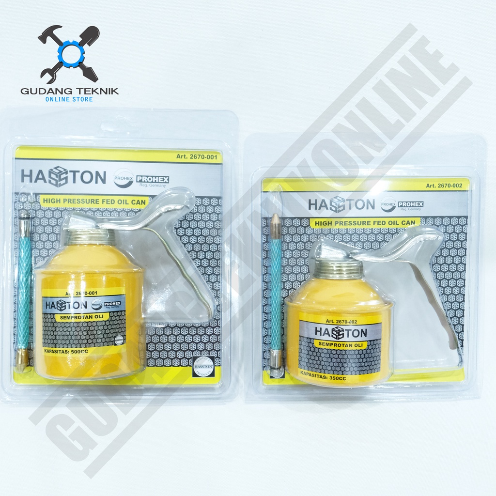 Alat Semprotan Pelumas Oli 350cc 500cc HASSTON PROHEX / High Pressure Fed Oil Can 350 500 Cc HASSTON PROHEX