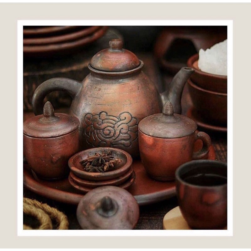 Set Poci Kopi/Teh Aesthetic Gerabah