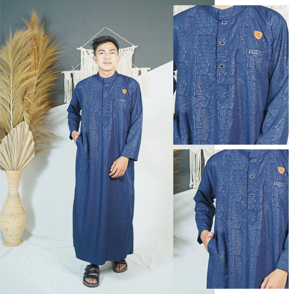 As-sultan/jubah new motif lengan manset/gamis laki-laki remaja dewasa /baju muslim era baru