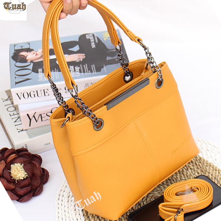 TUAH SLIMBAGS ( NEW ) SL CKA 2 Ruang Plat BeheL Black NekeL High quality / CKA -39 / Tas Selempang Wanita Terbaru Kekinian &amp; Terlaris / Tas Jinjing Wanita/ Tas Pesta / Tas kantor/ Tas Ibu Ibu