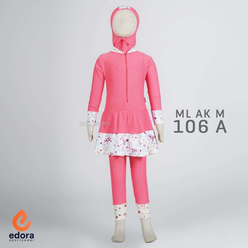 Baju Renang Anak Cewe Muslim Usia TK Muslimah Kids ML AK EDORA