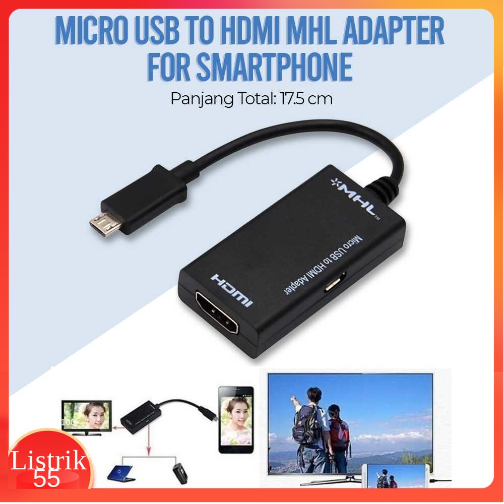 Robotsky Micro USB to HDMI MHL Adapter for Smartphone - S2