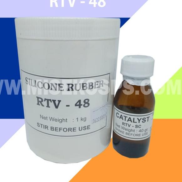 

SILICONE RUBBER RTV 48 DAN CATALYST SC CETAKAN SILICON SILIKON 1KG