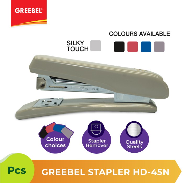 Jepretan Kertas Steples Stepler Stapler Greebel HD-45N isi 24/6-26/6