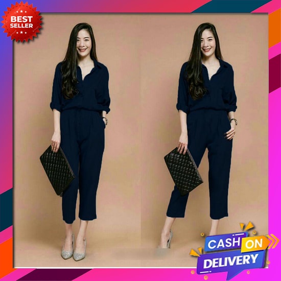 Tama Jumsuite/Baju Jumpsuit Celana Panjang Wanita Remaja Dewasa Terbaru 2022 Model Elegan Korean Sty