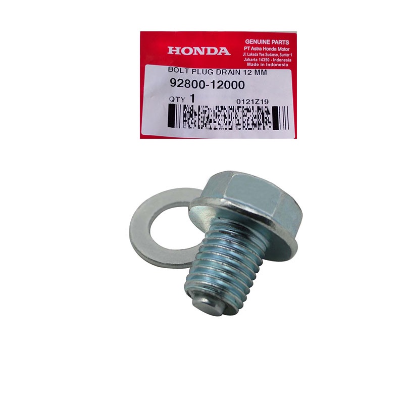 92800-12000 Baut Tap Oli 12 MM CBR150, CB150, Sonic 150 - baut tap oli motor - aksesoris motor - bau