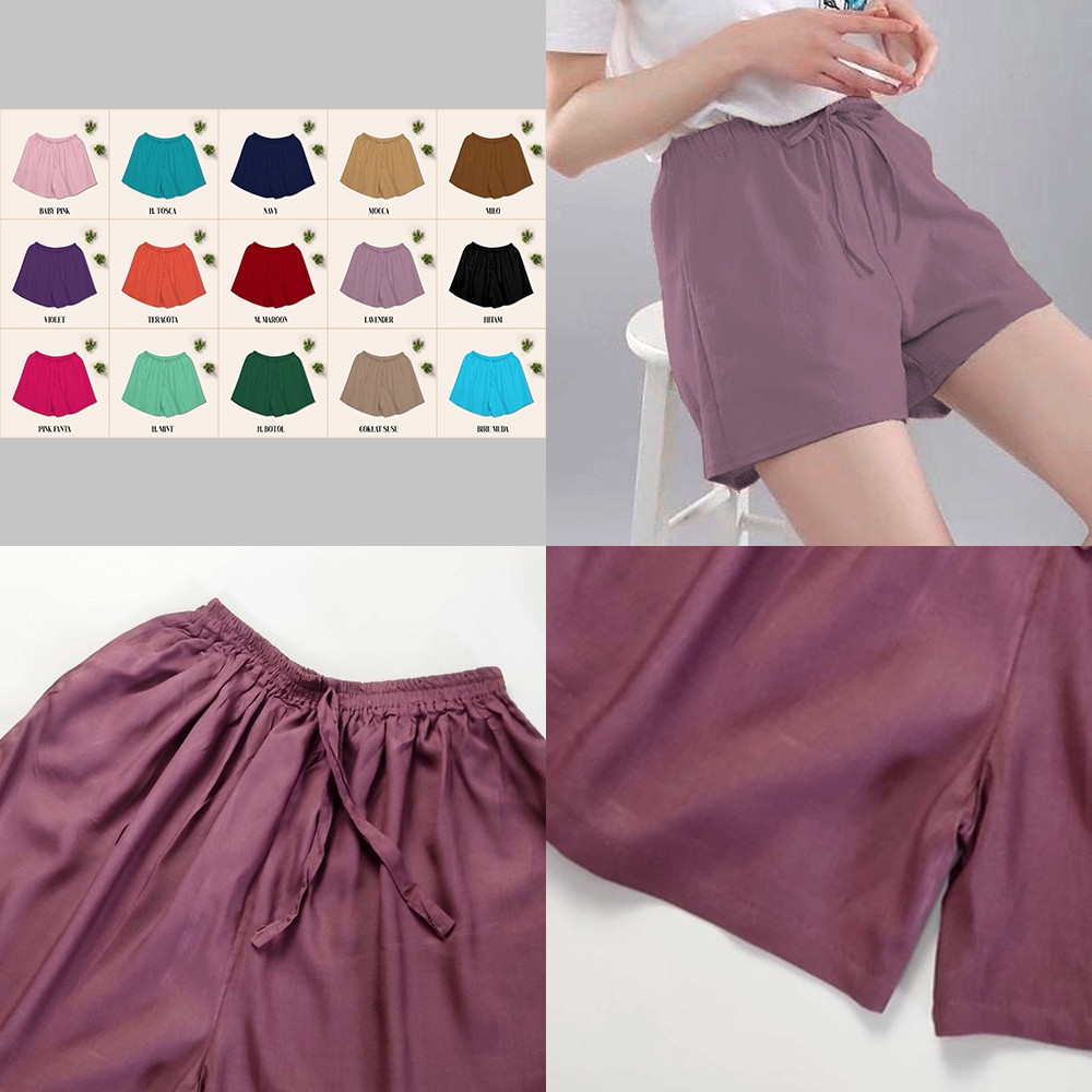 Celana Pendek Wanita Kekinian ZCP01 Bahan Super Lembut Mini Pants Korea