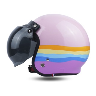 HELM BOGO RETRO AESTHETIC DEWASA WANITA PRIA SNI