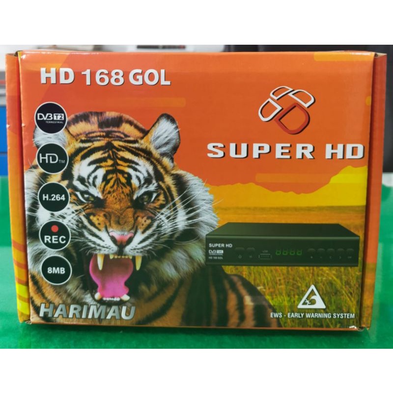SET TOP BOX SUPERHD HD HARIMAU 168 GOL / STB Antena TV Digital / settopbox ORIGINAL SUPERHD Komodo / Digital Receiver / topbox