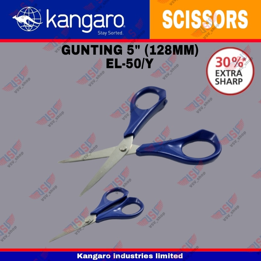 Gunting kecil / Gunting kertas / Gunting Stainless Steel 128mm Scissors