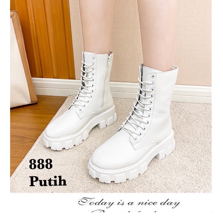 SEPATU BOOTS BAHAN KULIT 888