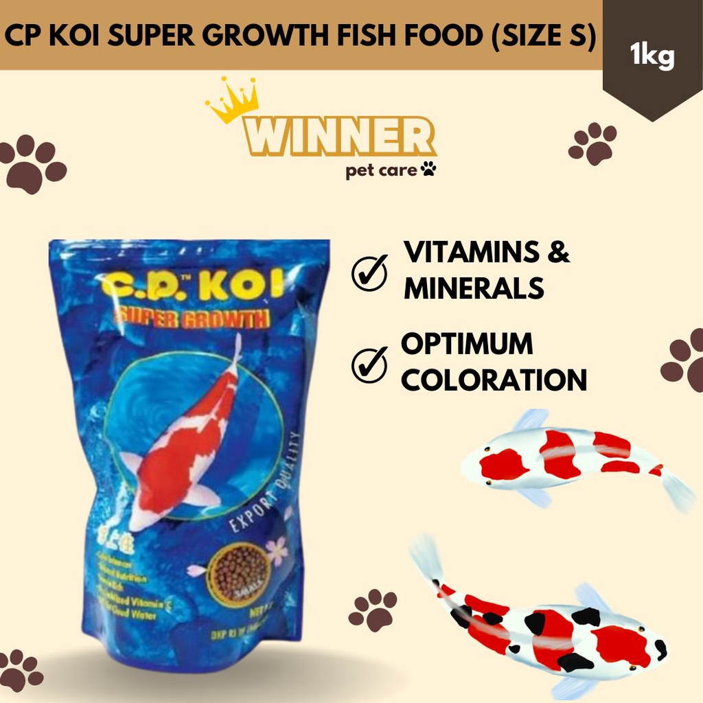 CP Koi Super Growth Fish Food Size S 1kg