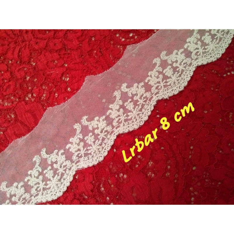 renda kaca atau tulle di jual per yard