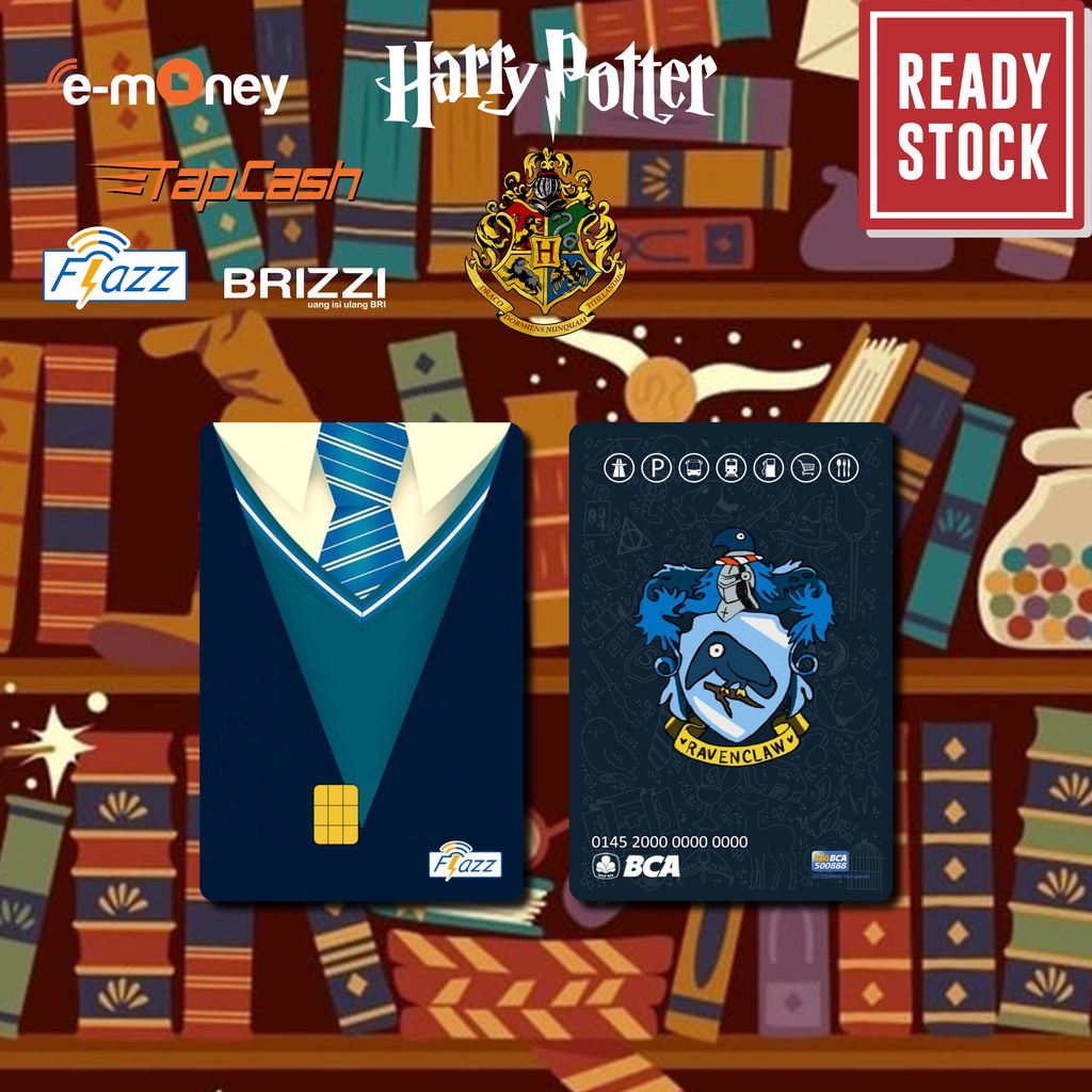 Emoney mandiri flazz bca gen 2 brizzi tapcash custom HARRY POTTER kartu e toll free edit 1 sisi atau 2 sisi cocok untuk komunitas dan souvenir