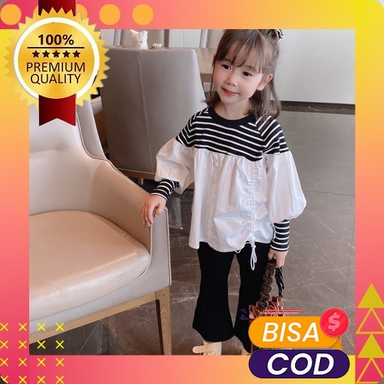 Setelan Import Jeans Levis Kaos Lengan Pendek Anak Perempuan Usia 1-4 Tahun | Pakaian Anak Perempuan