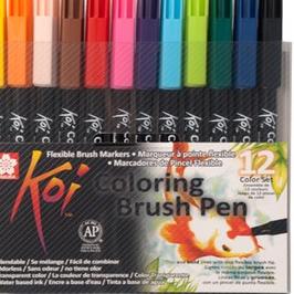 

Sakura Koi Coloring Brush Pen - 12 Color Set / Rainbow Color