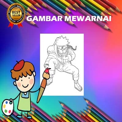 Gambar Sketsa Mewarnai / Naruto / Part 1 / Gambar Sketsa / Gambar mewarnai / Kertas Gambar Mewarnai 