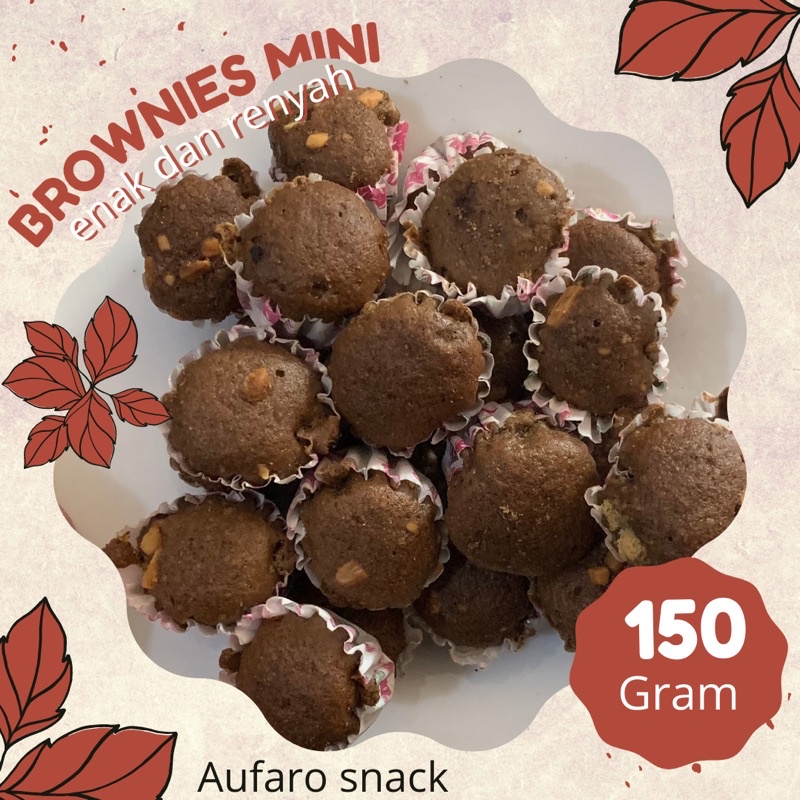 

Brownies kering mini broker cup cake crispy Aufaro snack