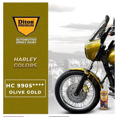 Pilox Diton Premium Harley Olive Gold HC 9905 400ml Warna Emas Metalik Metallic H 9905 H9905 pilok pylox pylok HC9905