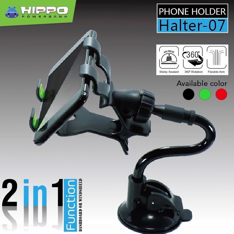 Hippo Halter 07 2 in 1 Universal Mount Car Holder phone holder