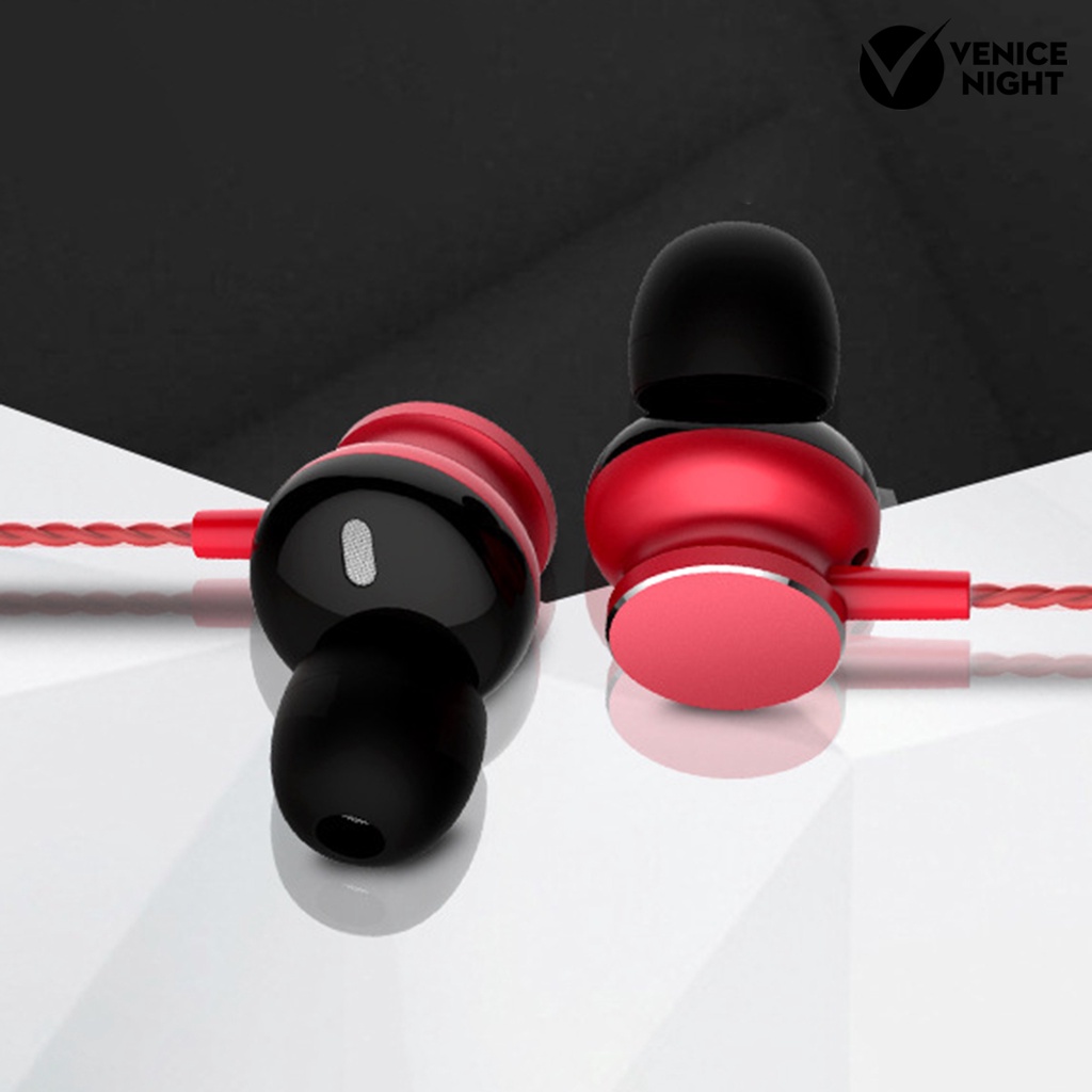 (VNEP) (Berkabel) Universal Heavy Bass In-ear Earphone Noise Reduction Earbud dengan Mic