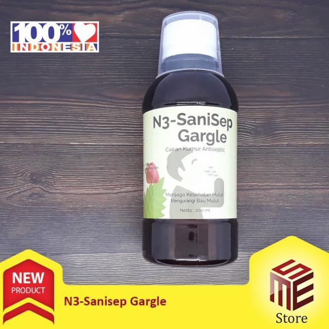 N3 Sanisep Gargle 200ml Original ---TERBARU---