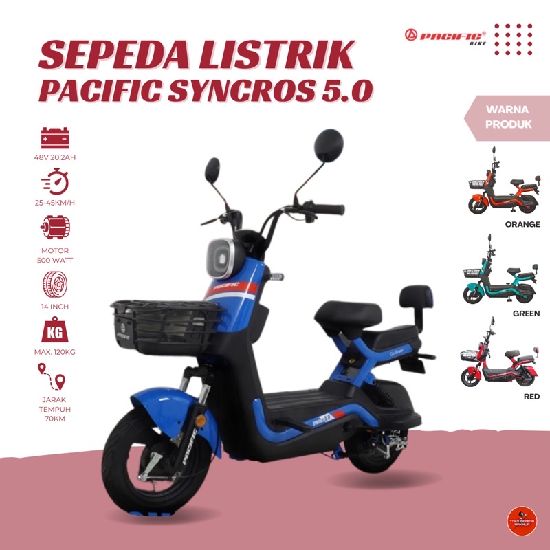 Sepeda Listrik E Bike PACIFIC SYNCROS 5.0