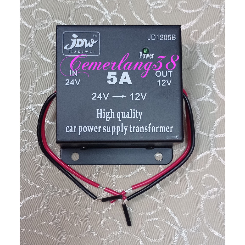 Step Down 5A DC 24V to 12V 2kbl Car Power Supply Transformer Converter