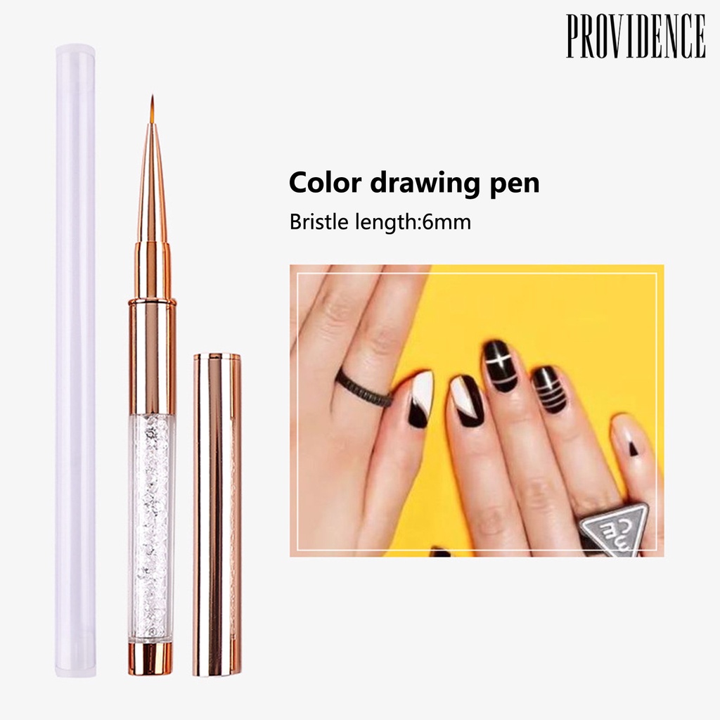 Providence Pen Polymerization Flexible Bulu Lembut Untuk Gambar Nail Art / Manicure