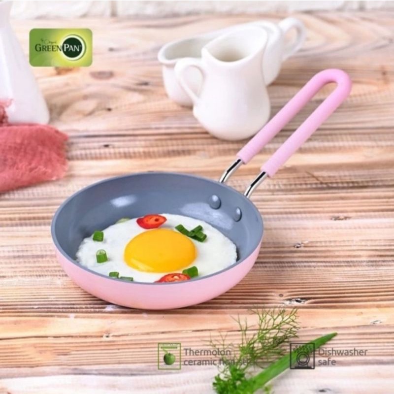 Jual GreenPan Mini Eggpan quartz Pink 12,7mm x 25,4mm Shopee Indonesia