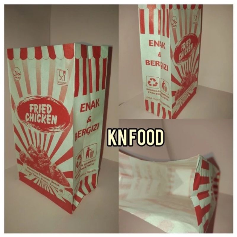 

PAPER BAG KANTONG FRIED CHICKEN KANTONG PAPER BAG AYAM GORENG 1000 PCS