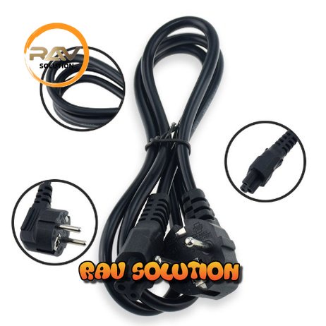 Kabel Power Laptop komputer 3 Pin EU Standard 1.8 meters  - RAV SOLUTION