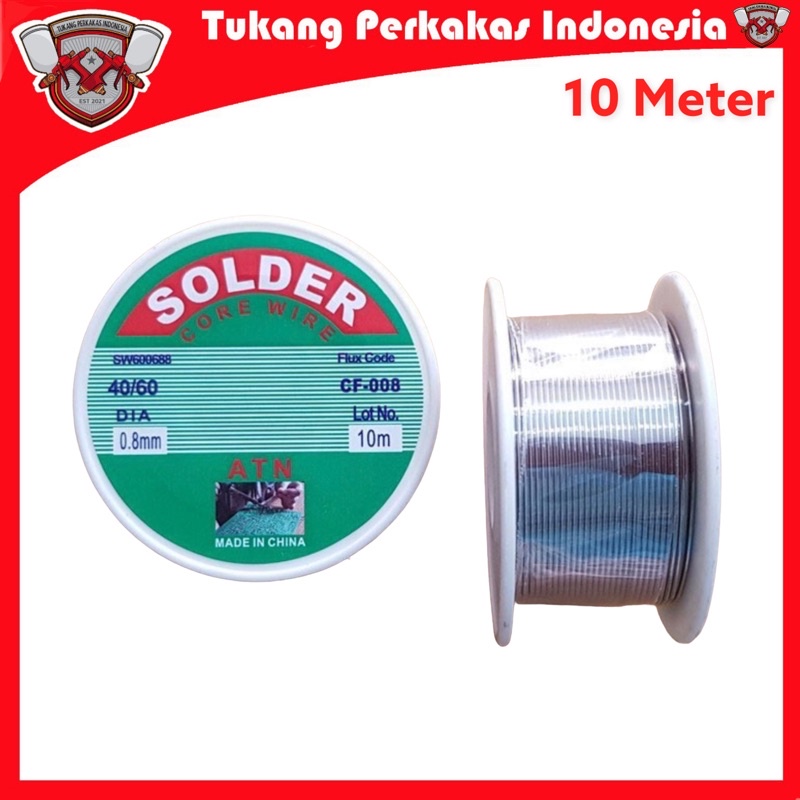 Timah Solder 0.8mm 10Meter Tenor Kawat solder