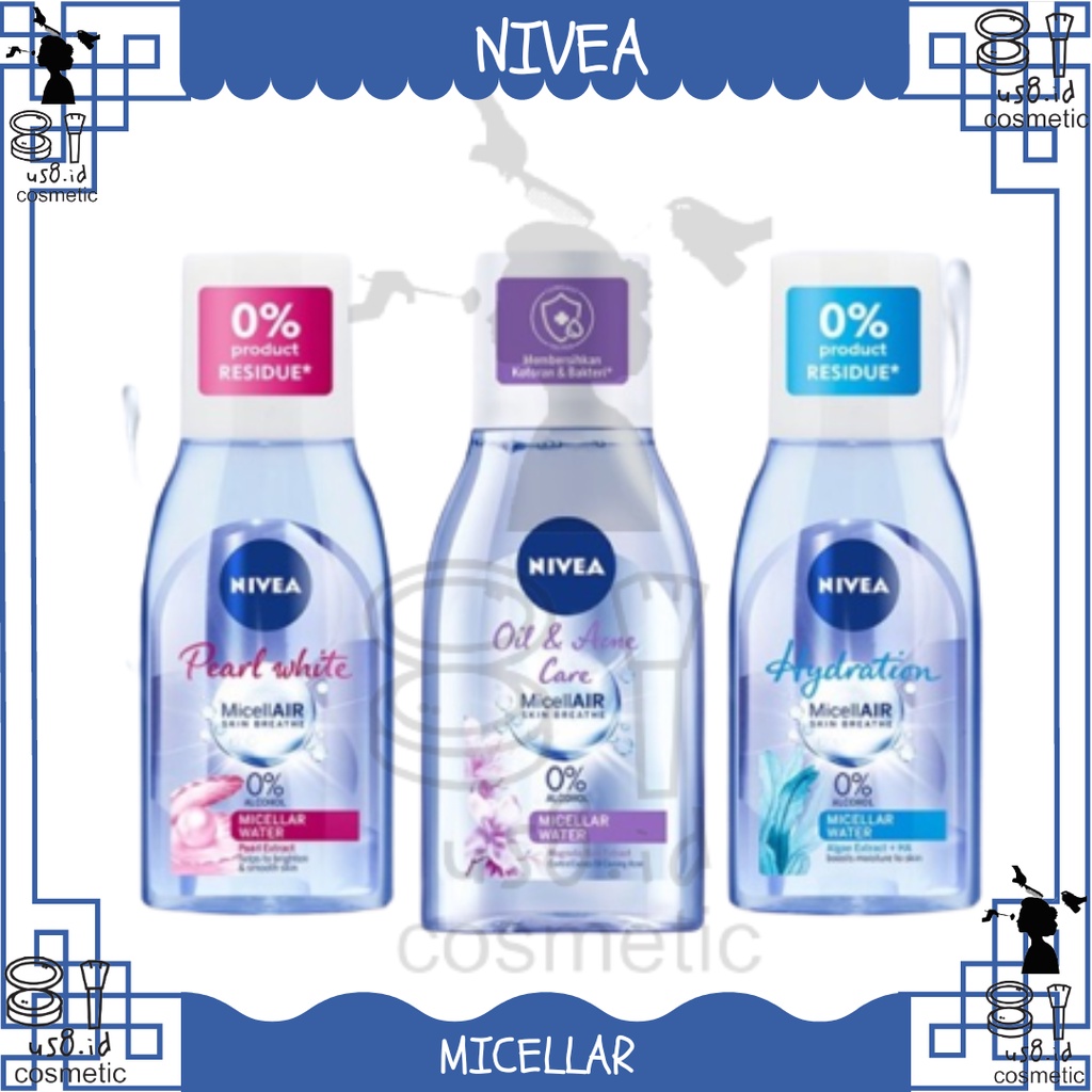 NIVEA Micellar Water MicellAir 125 | 200 | Xpert, Eye Remover make Up (✔️BPOM)