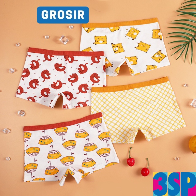 3SP | UWR89 Boxer Celana Dalam Anak Perempuan Pakaian Dalam Remaja SD Teens Underwear