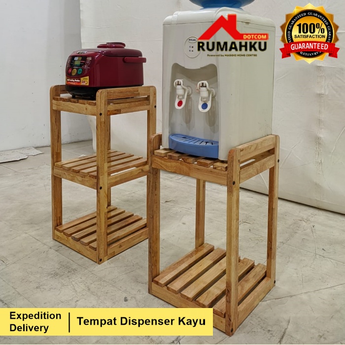 Jual Tempat Dispenser Kayu Rak Dispenser Rak Galon Tempat Galon Kayu Tatakan Galon 0257