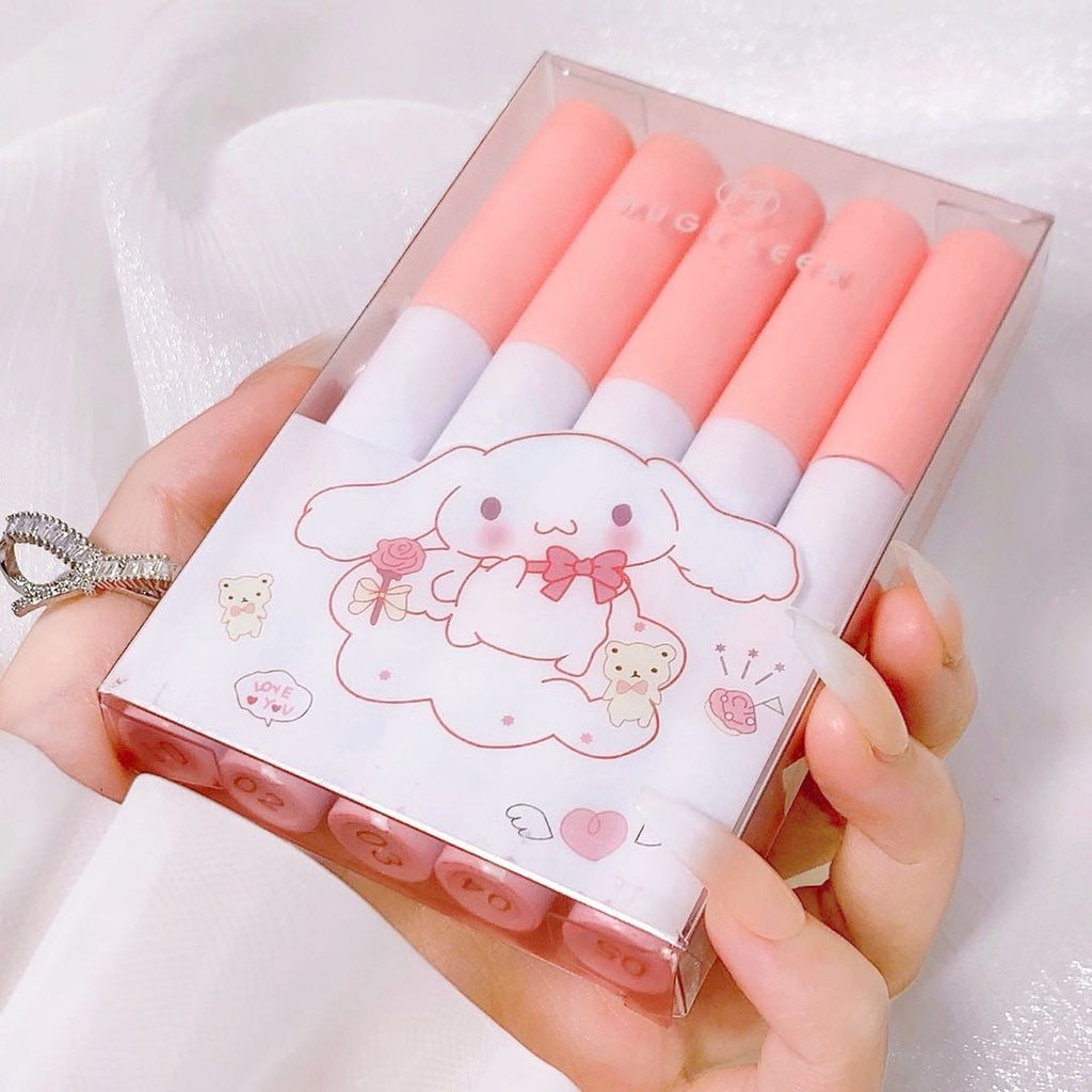 [SET ISI 5] Mugeleen Velvet Cake Lip Gloss Matte