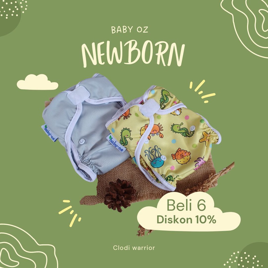 Baby oz Clodi Newborn Coveria Popok Kain Cuci Ulang Bayi Baru Lahir