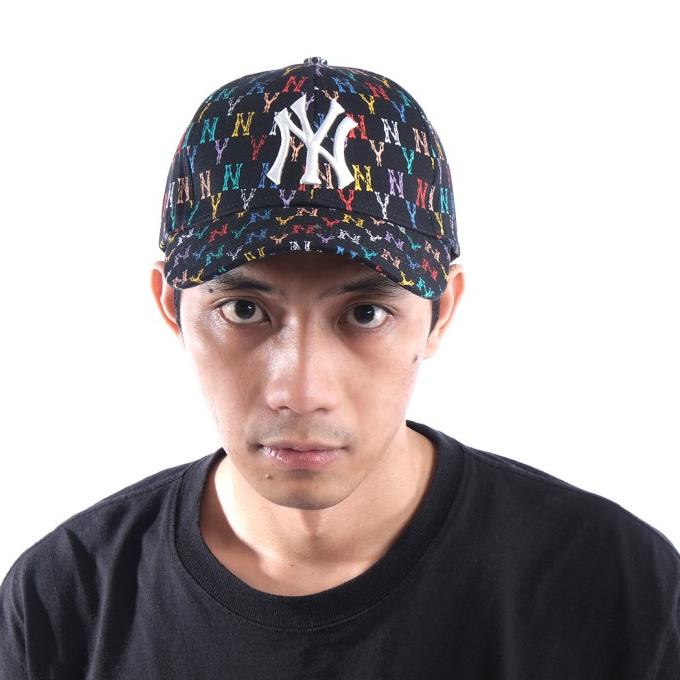 MLB New York Yankees Monogram Rainbow Structured Ball Cap
