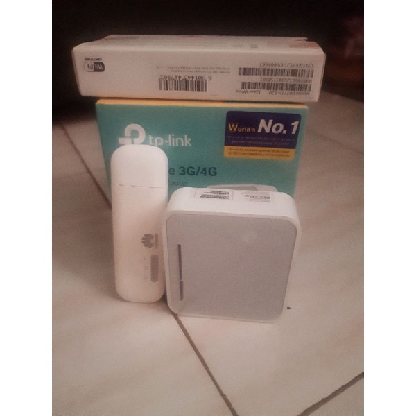 PAKET ROUTER + MODEM HUAWEI TP LINK MR3020 original