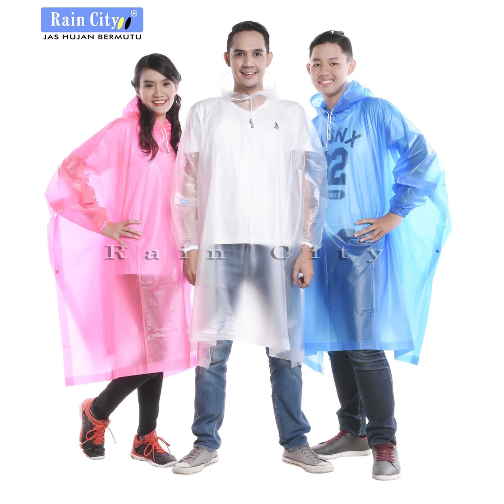 Jas Hujan Poncho Tanpa Lengan Ponco Polos Ritz Raincity