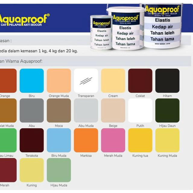 Aquaproof 1 Kg - Abu-abu