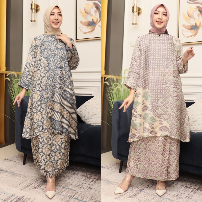 SET ROK BATIK PREMIUM GIES 1808|SET ROK BATIK MALAY|SET ROK BATIK VISCOSE