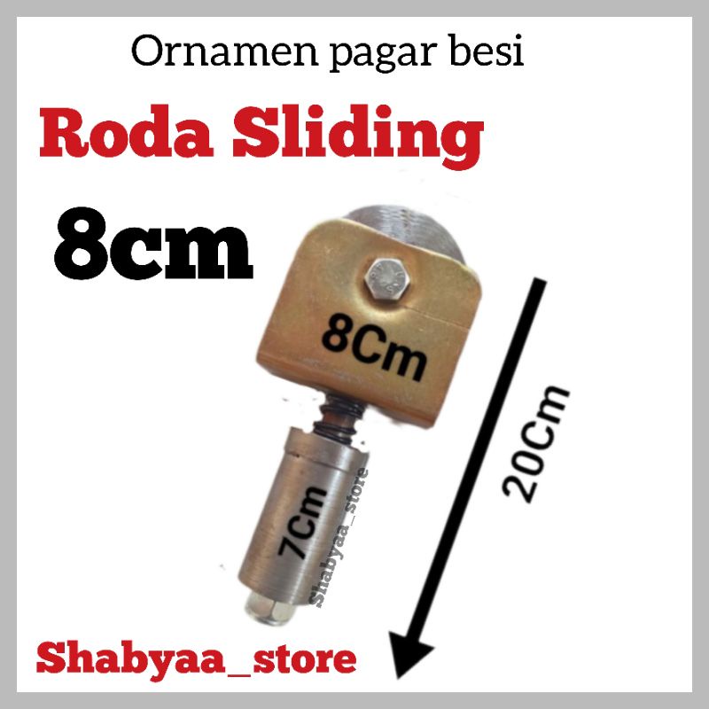 Jual roda pagar pintu sliding 8cm roda super pintu geser | Shopee Indonesia