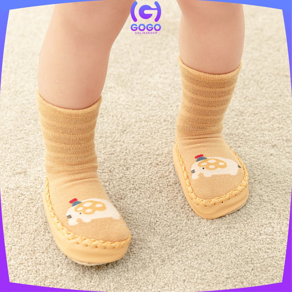 GOGO-P93 Kaos Kaki Bayi Prewalker Anti Slip Baby Socks Shoes Sepatu Bayi Prewalker Motif Lucu Antislip