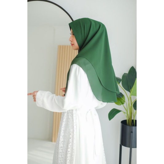 KHIMAR MINI 2 LAYER PET/HIJAB INSTAN MINI OVAL/BERGO CERUTY MINI OVAL/KERUDUNG MINI OVAL 2 LAYER