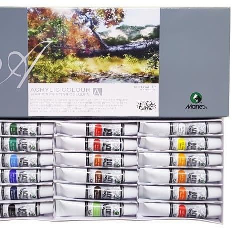 

Cat Akrilik Maries Acrylic Colour set 18