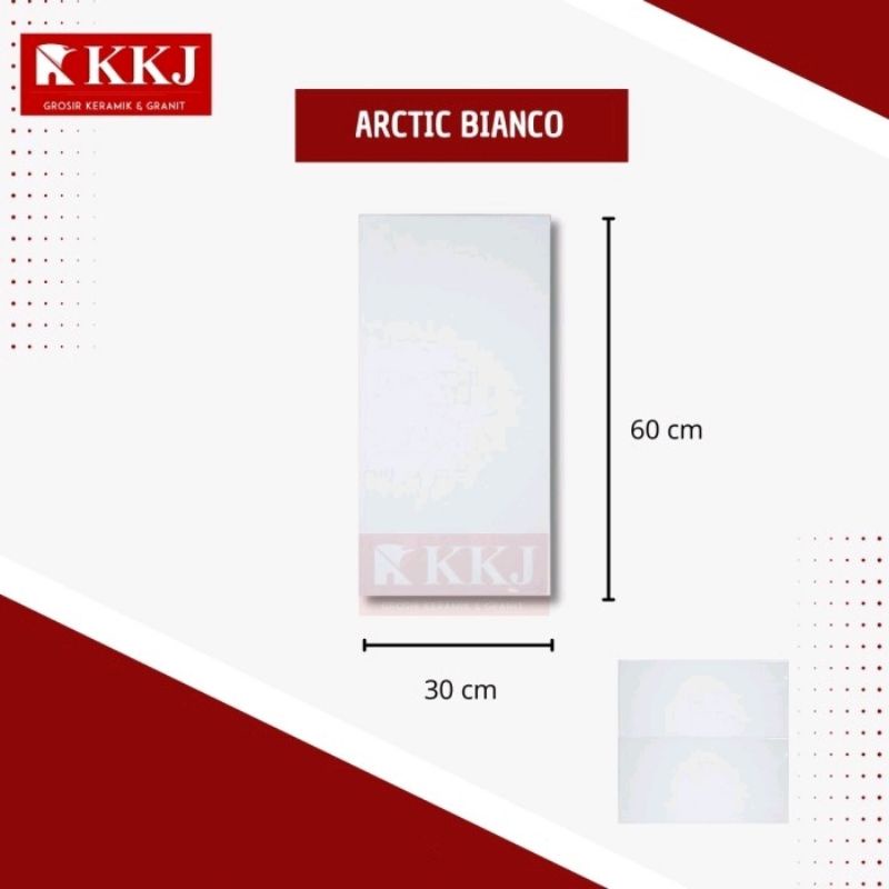 KERAMIK DINDING 30X60 CM ROMAN GRANIT ARCTIC BIANCO W63105R GRADE A
