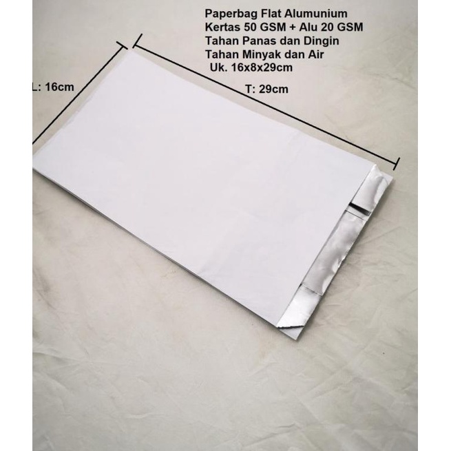 

Kantong paperbag Aluminium M 16x8x29cm