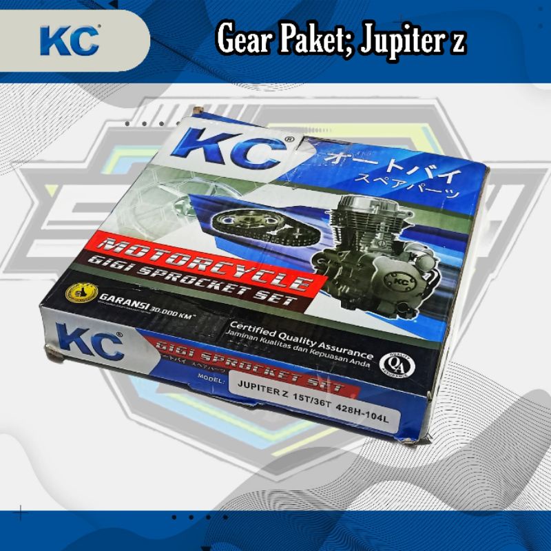 KC GEAR PAKET JUPITER Z (428H/15T/36T/104L)